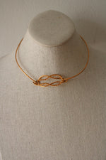 NEW Gold Filled Knot Choker Collar Necklace