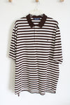 Ralph Lauren Polo Golf Brown Striped Shirt | XL
