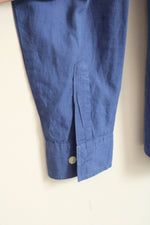 Gap Blue Button Up Shirt with Collar | M