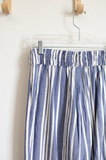 Express Blue and White Striped Pants | XS