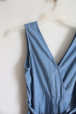 Shinestar Blue Linen Blend Jumpsuit | Youth L