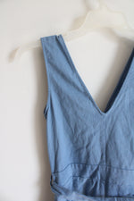 Shinestar Blue Linen Blend Jumpsuit | Youth L