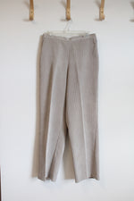 Alfred Dunner Tan Ribbed Pants | 12
