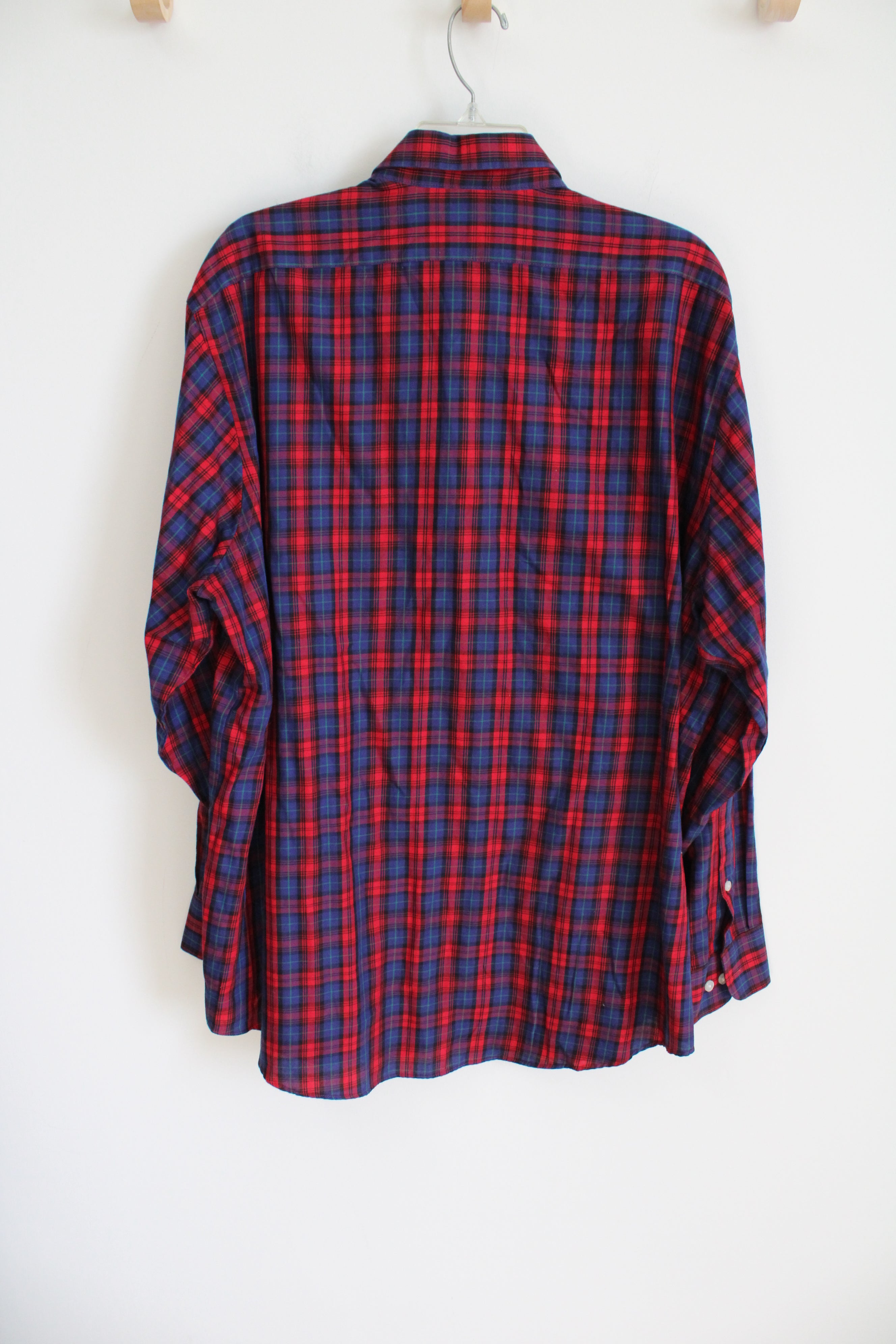 Arrow Regular Fit Blue Red Plaid Shirt | XL