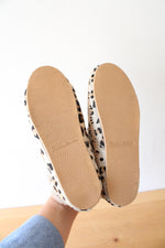Laid Back London Fuyu Crochet Leopard Print Slippers | Size 36