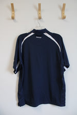 Slazenger Navy & White Polo Shirt | M