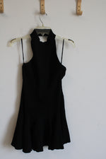 Retrofete Black Rayon Backless Dress | XL