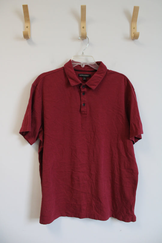 Banana Republic Red Polo Shirt | XL