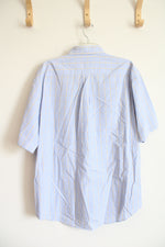 Hathaway Blue Yellow & White Plaid Button Down Shirt | L