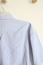 Hathaway Blue Yellow & White Plaid Button Down Shirt | L