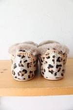 Laid Back London Fuyu Crochet Leopard Print Slippers | Size 36