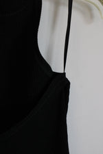 Retrofete Black Rayon Backless Dress | XL