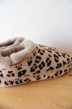 Laid Back London Fuyu Crochet Leopard Print Slippers | Size 36