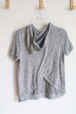 Extremely Me! Gray Rock & Roll Rose Hooded Shirt | Youth 14/16