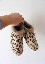 Laid Back London Fuyu Crochet Leopard Print Slippers | Size 36