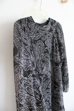 NEW Calvin Klein Black & White Paisley Patterned Dress | 4