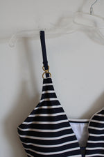 LA Blanca Indigo And White Striped Swimsuit | 12
