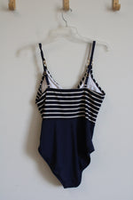 LA Blanca Indigo And White Striped Swimsuit | 12