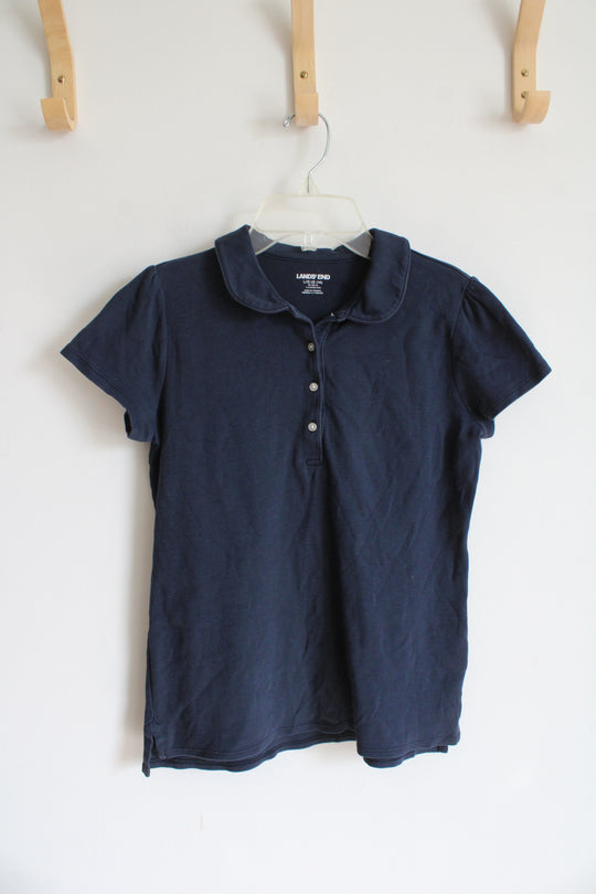 Lands' End Navy Polo Shirt | Youth L (14)