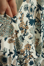 Talbots Green Blue Printed Wrap Top | XL