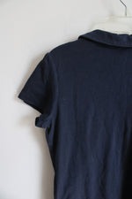 Lands' End Navy Polo Shirt | Youth L (14)