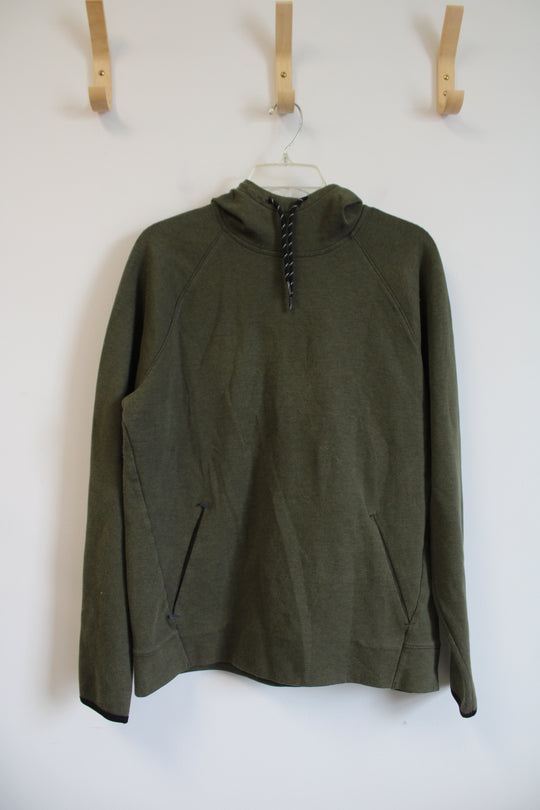 Old Navy Active Dynamic Fleece Olive Green Hoodie | M