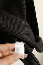 NEW Coldwater Creek Wool Blend Gray and Black Colorblock Button Front Sweater Jacket | M