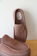 Hey Dude Brown Suede Austin Lift Classic Mule Shoes | Size 8