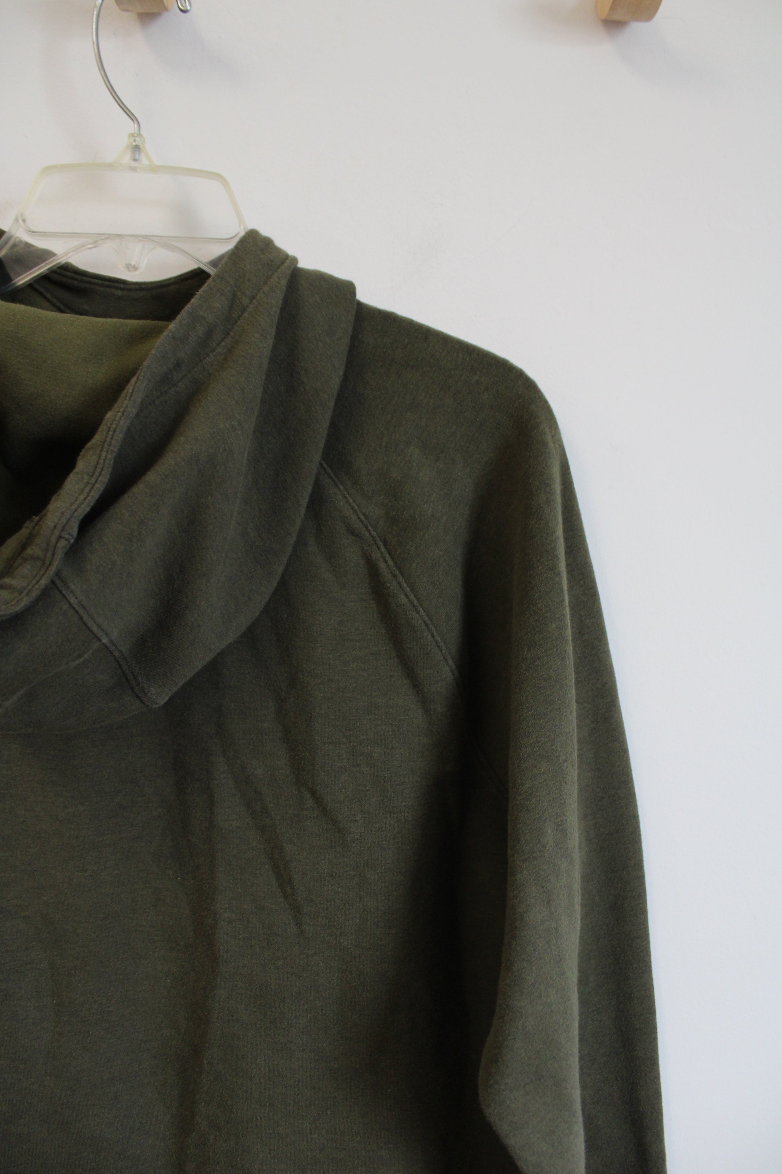 Old Navy Active Dynamic Fleece Olive Green Hoodie | M