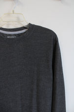 Architect Jean Co. Gray Waffle Knit Long Sleeved Shirt | M