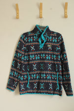 L.L. Bean Tribal Printed Pullover Sweater Jacket | S