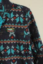 L.L. Bean Tribal Printed Pullover Sweater Jacket | S