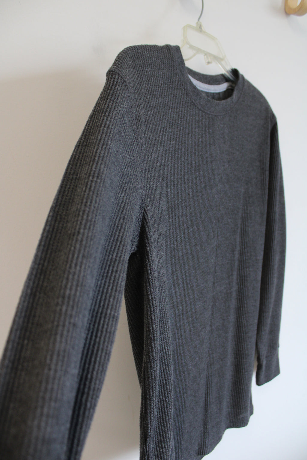 Architect Jean Co. Gray Waffle Knit Long Sleeved Shirt | M