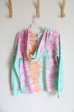 Lagaci Pastel Tie-Dyed Nittany Lions Hoodie | Youth M
