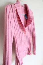Mudd Sweaters Pink Shawl Collar Cardigan | Youth XL