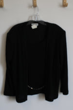 Petite Perceptions Black Polyester Vest | 12P