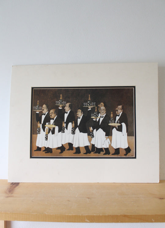 Charge Of The Flower Bottle Brigade By Guy Buffet Print | 20X16