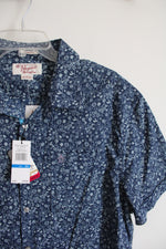 NEW Penguin Navy Floral Button Down Shirt | XL