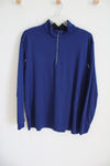 Grandslam Quarter Zip Blue Pullover | XXL