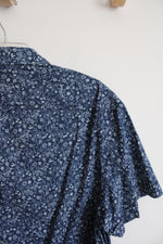 NEW Penguin Navy Floral Button Down Shirt | XL