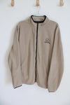 Ducks Unlimited Tan Fleece Zip Up Jacket | XL