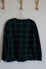 Lands' End Checkered Long-Sleeved Shirt | L