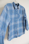 Art Class Blue Plaid Button Down Shirt | XL (14)