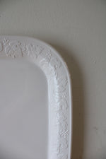 Corning Ware Vineyard Trellis White Platter | 15"