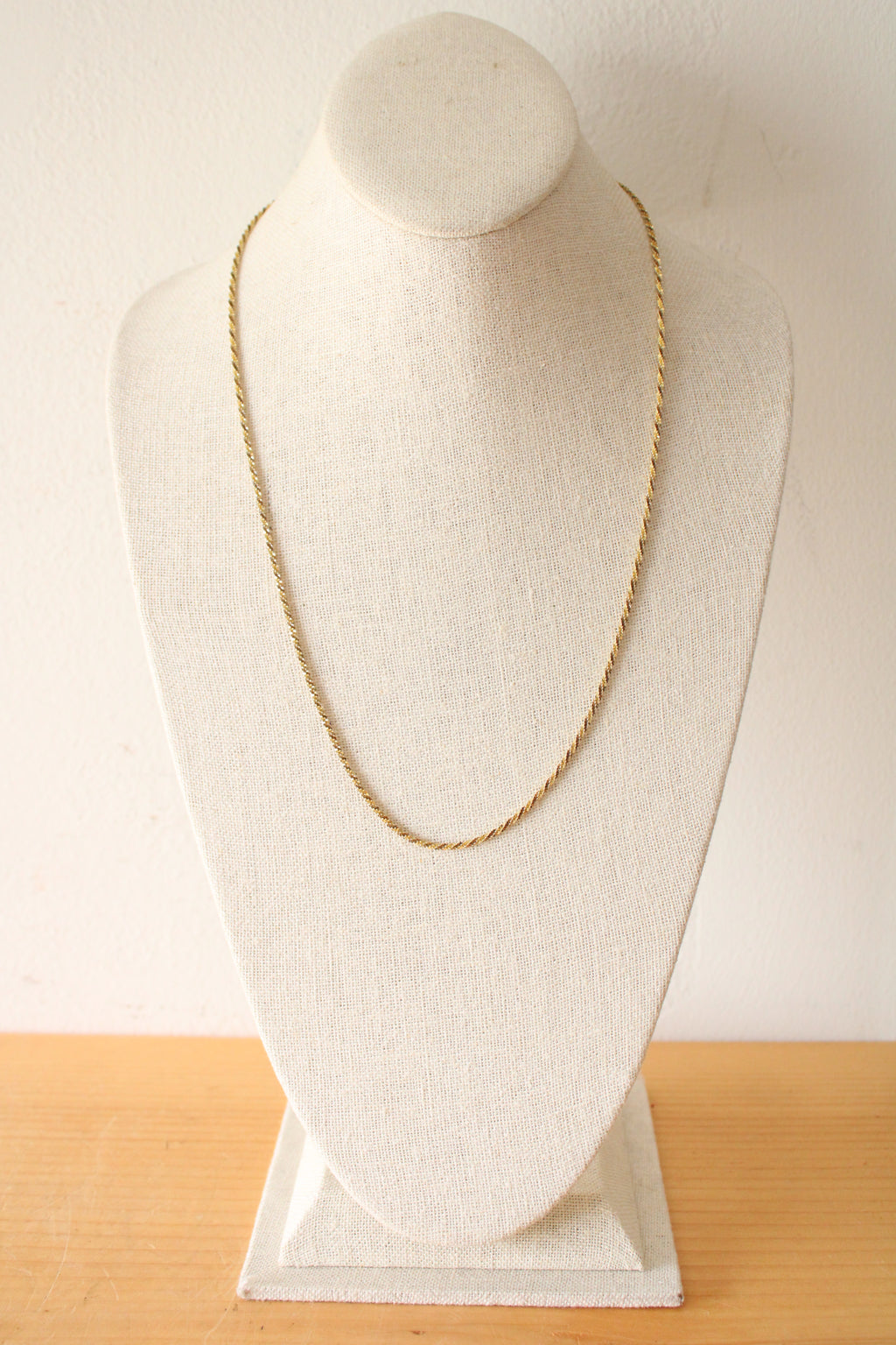 Gold Coated Sterling Silver Twist Necklace