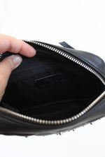 NEW Rebecca Minkoff Quilted Black Silver Studded Crossbody Bag