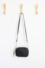 NEW Rebecca Minkoff Quilted Black Silver Studded Crossbody Bag