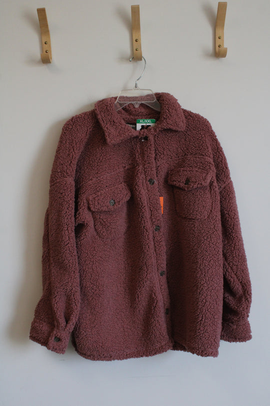 NEW 32 Degree Pink Fleece Coat | XL