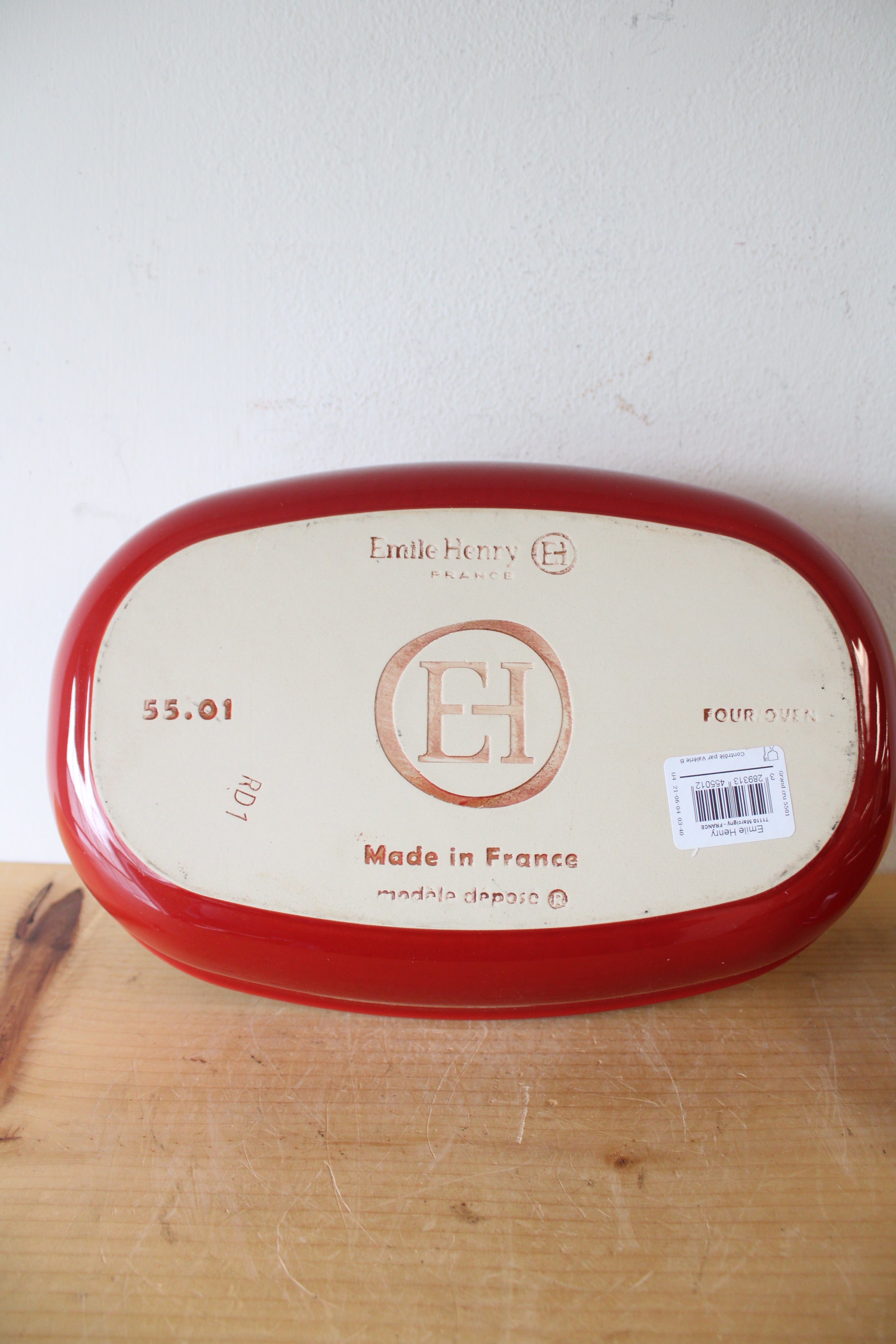 Emile Henry Red Artisan Bread Ceramic Baking Dish