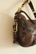 Coach Zoe Vintage Patchwork Leather Hobo Shoulder Bag Handbag Y2K Purse